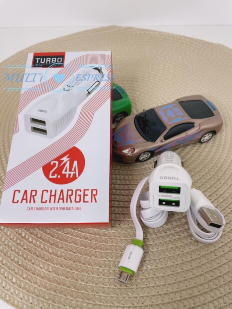 Carregador Hi Turbo  Automotivo 2.4A 2 USB T-809A-V8 - GRUPO VIEIRA