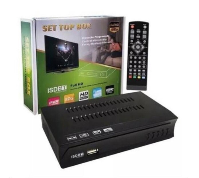 Conversor Set Top Box Receptor Tv Digital Gravador Full Hd - GRUPO VIEIRA