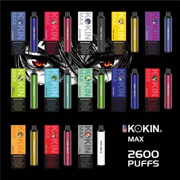 KOKIN Disposable Puff Up to 2600 Puffs Disposable Vape Pod 5% Salt NIC Vape Pen - GRUPO VIEIRA