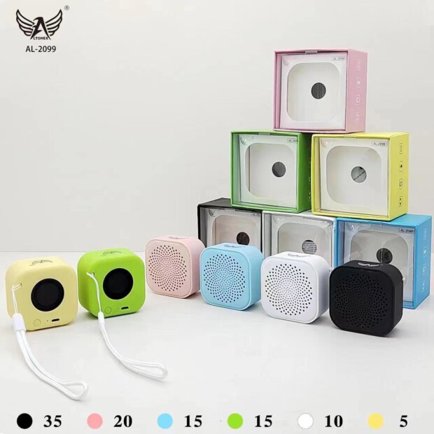 Mini caixa de som speaker bluetooth V5.0 cor de macaron AL-2099 - GRUPO VIEIRA