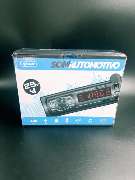 Rádio Automobilístico Com Usb Bluetooth Knup Preto KP-RO905 - GRUPO VIEIRA