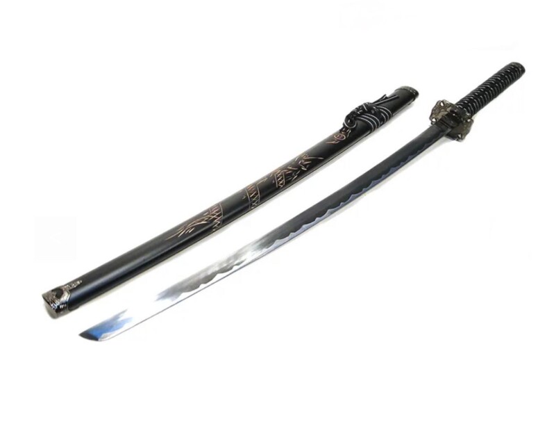 Espada Katana Saito Dragao Preto C/suporte - GRUPO VIEIRA